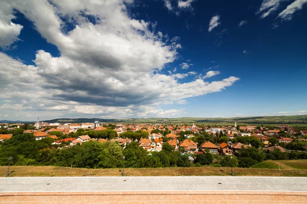 Aerial view of Alba Iulia city — Stock Photo, Image