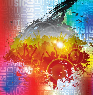 Music event background. Vector eps10 illustration. clipart