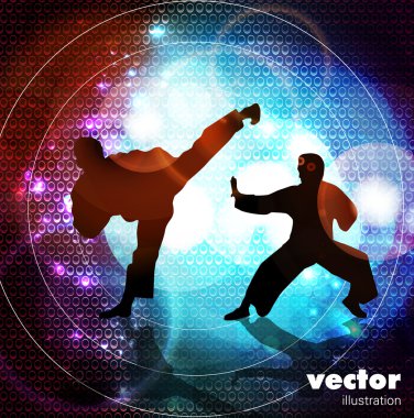 Warrior. Vector illustration. clipart