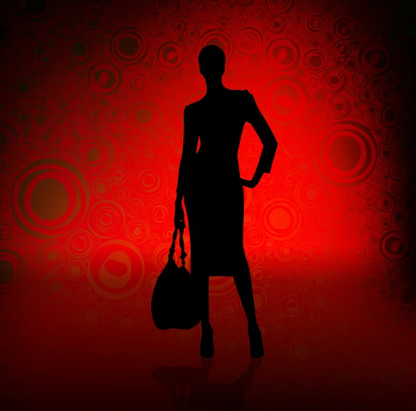 Mode et shopping pour femme — Image vectorielle