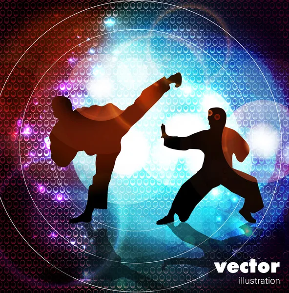 Warrior. vectorillustratie. — Stockvector
