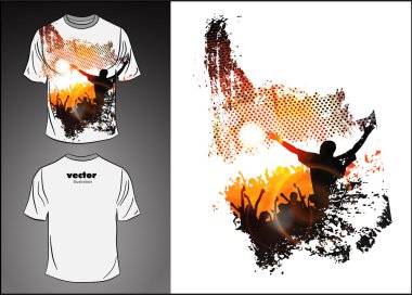 Vector. T-shirt design clipart