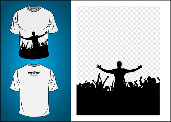 Vector. T-shirt design — Stockvector