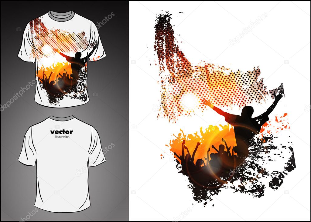 Shirt shop design vector