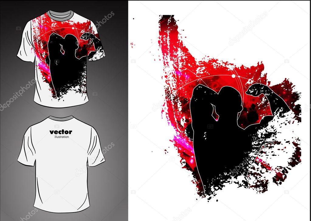 Vector. T-shirt design