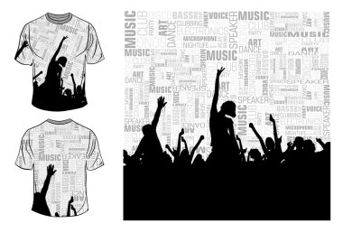 Vector. T-shirt design clipart