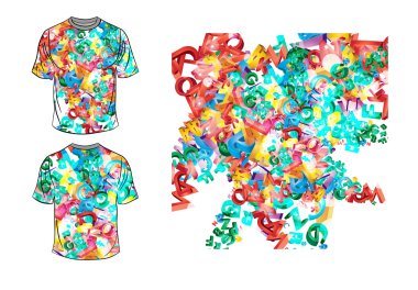 Vector. T-shirt design clipart