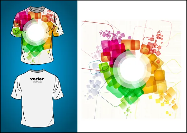Vektor. tričko design — Stockový vektor