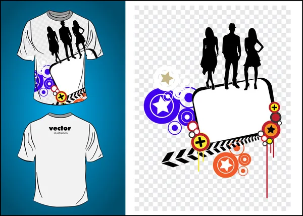 Vecteur. Conception de T-shirt — Image vectorielle