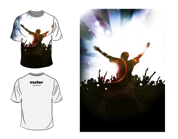 Vector. T-shirt design — Stockvector