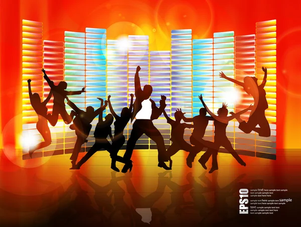 Vector illustration of music background party — Stock Vector