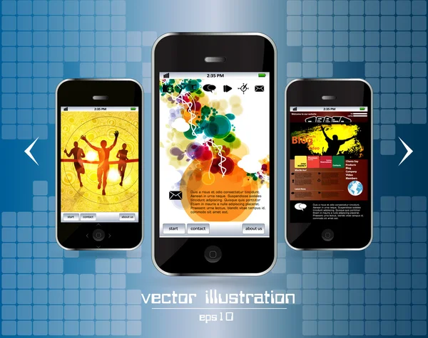 Smartphone vector editable — Archivo Imágenes Vectoriales