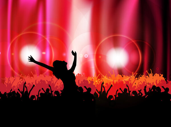 Музыкальный фон. Векторная иллюстрация
.