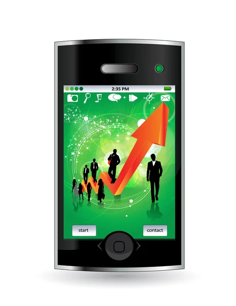 Vetor editável Smartphone — Vetor de Stock