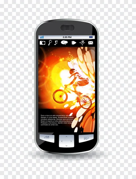 Vecteur modifiable Smartphone — Image vectorielle
