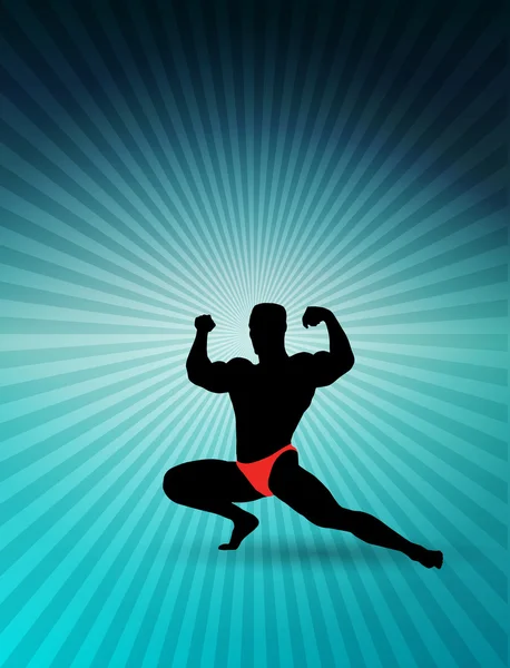 Bodybuilding-Illustration — Stockfoto
