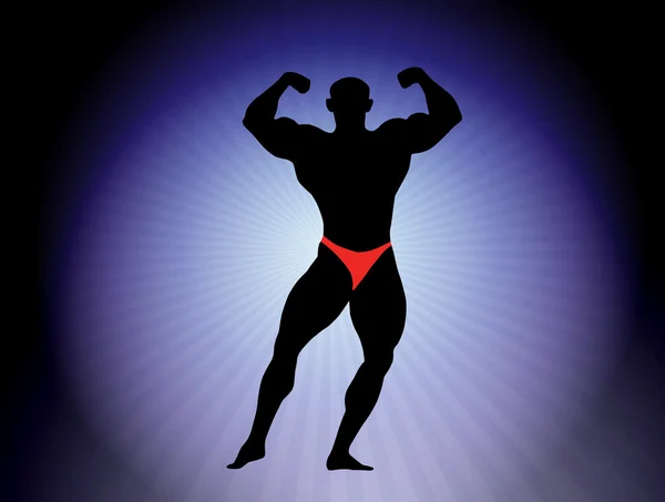 Bodybuilding illustration — Stock Photo, Image