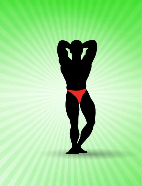 Bodybuilding illustration — Stock Photo, Image