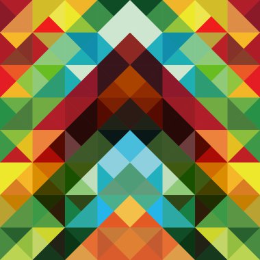 Abstract colorful triangle pattern background clipart