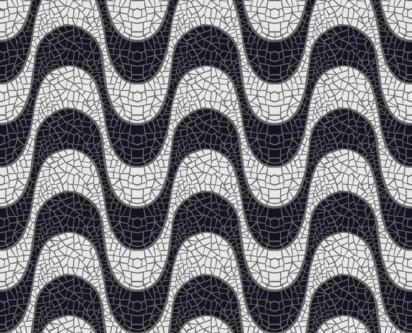Wave pavement pattern — Stock Vector