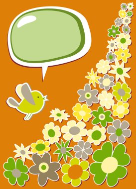 Fresh social media bird communication clipart