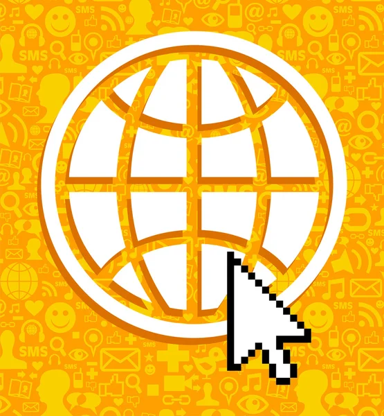 Global communications symbol — Stock Vector