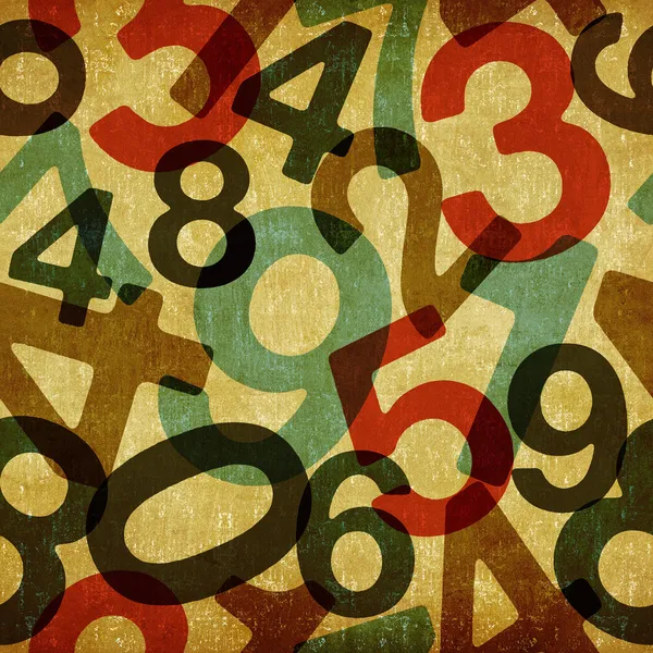 Σχέδιο vintage αριθμών — Φωτογραφία Αρχείου