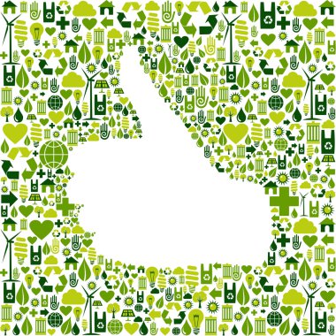 I like go green icons in hand clipart