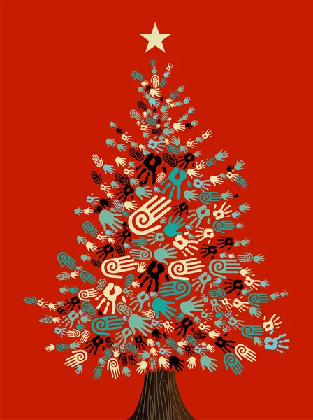 Різдвяна ялинка своїми руками — стоковий вектор