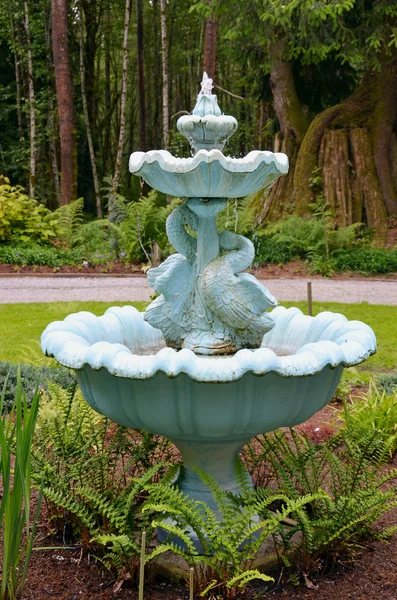 Blue water fountain — Stock Photo, Image