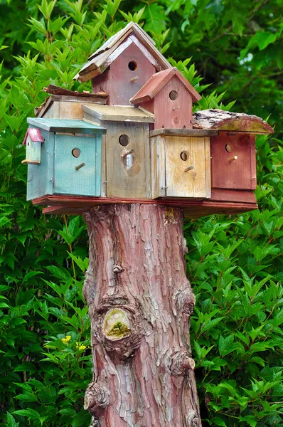 Birdhouse condos — Stockfoto