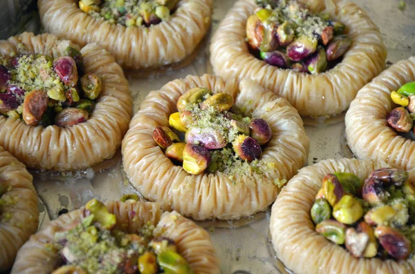 stock image Freshly made baklava pastry