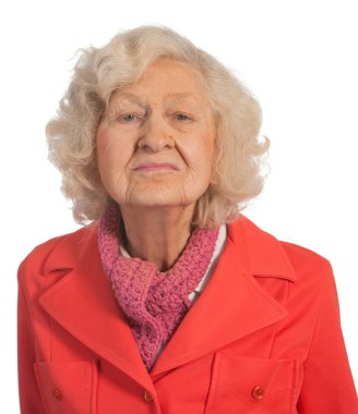 yaşlı bayan portresi