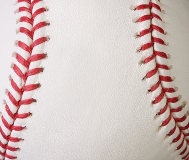 Macro baseball seams clipart
