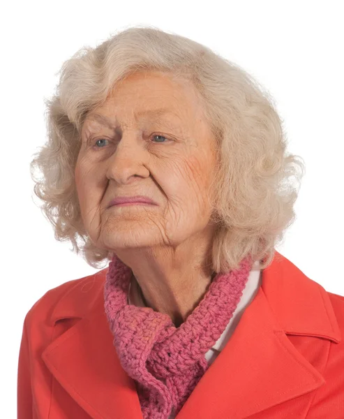 Portrét starší paní — Stock fotografie