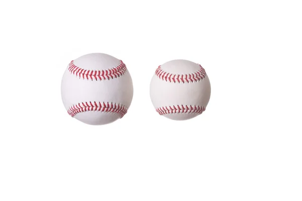Новый размер бейсбола и тренировочный бейсбол — стоковое фото