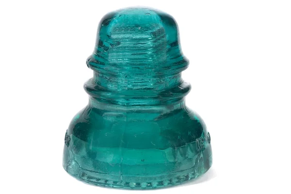 stock image Antique Blue Telephone Glass Insulator