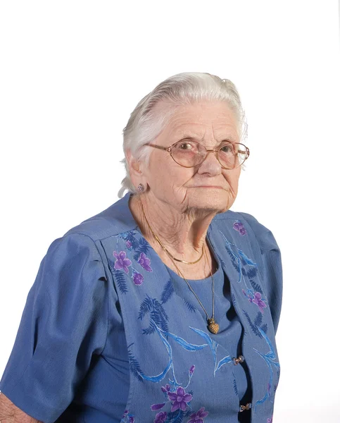 Portrait old lady — Stock Photo, Image