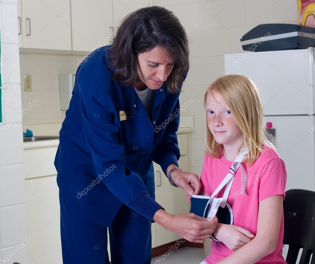 School nurse and student patient Stock Photo by ©beichh4046 11033253