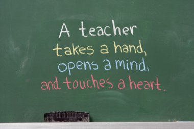 Inspirational phrase for teacher appreciation clipart