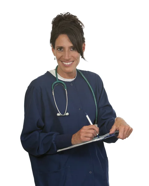Zufriedene Krankenschwester — Stockfoto