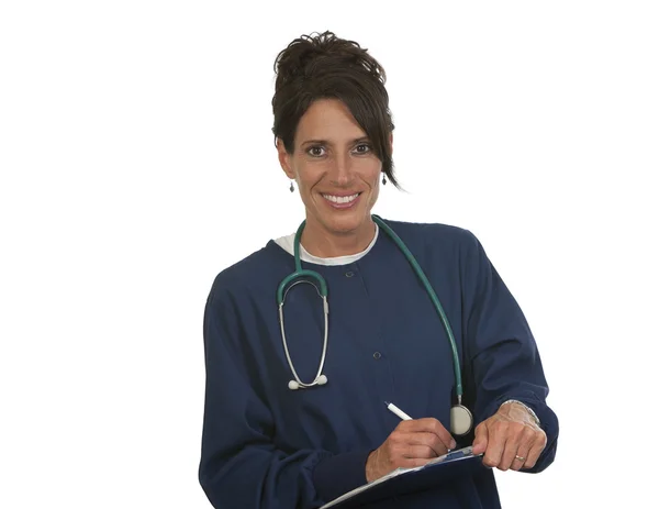 Felice infermiera medica — Foto Stock