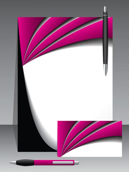 Ensemble vectoriel d'affaires avec deux stylos — Image vectorielle