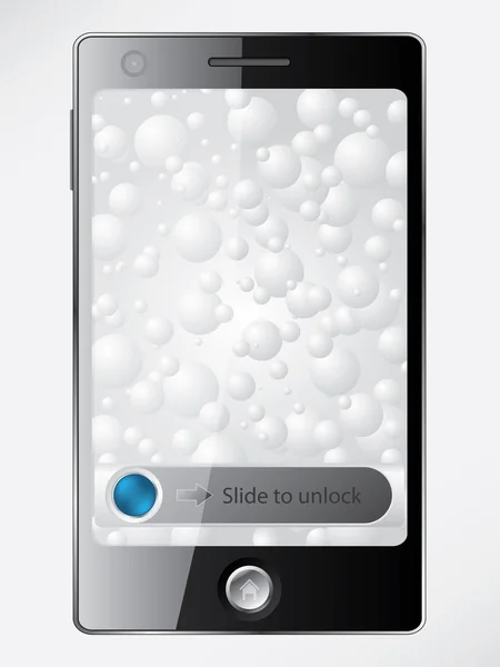 锁定屏幕的智能手机 — 图库矢量图片