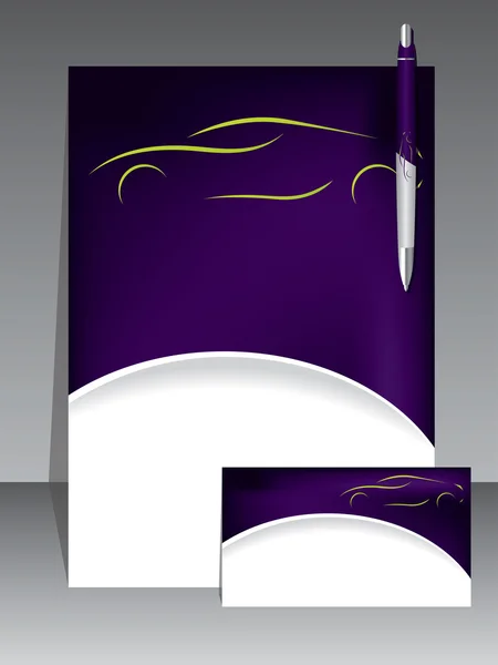Абстрактний фіолетовий дизайн брошури — стоковий вектор