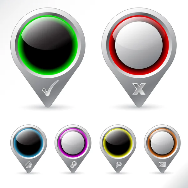 Diverses icônes pointeur — Image vectorielle