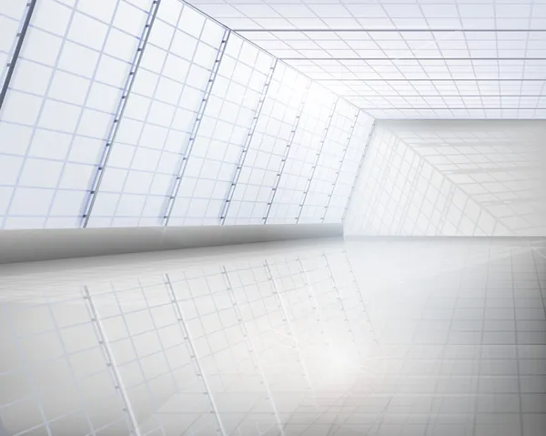 Interiér budovy skla — Stockový vektor
