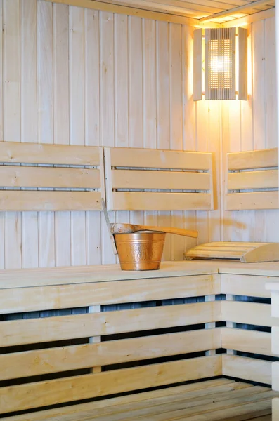 Wnętrza sauny — Zdjęcie stockowe