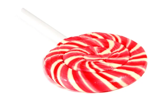 Cukierki różowy spirala lizak — Zdjęcie stockowe