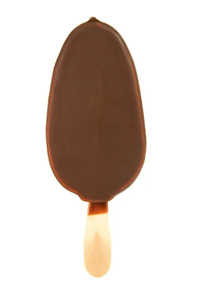 Ice cream with chocolate on a stick — Stock Photo, Image